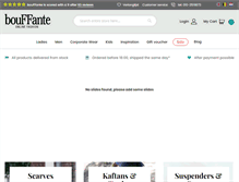 Tablet Screenshot of bouffante.com